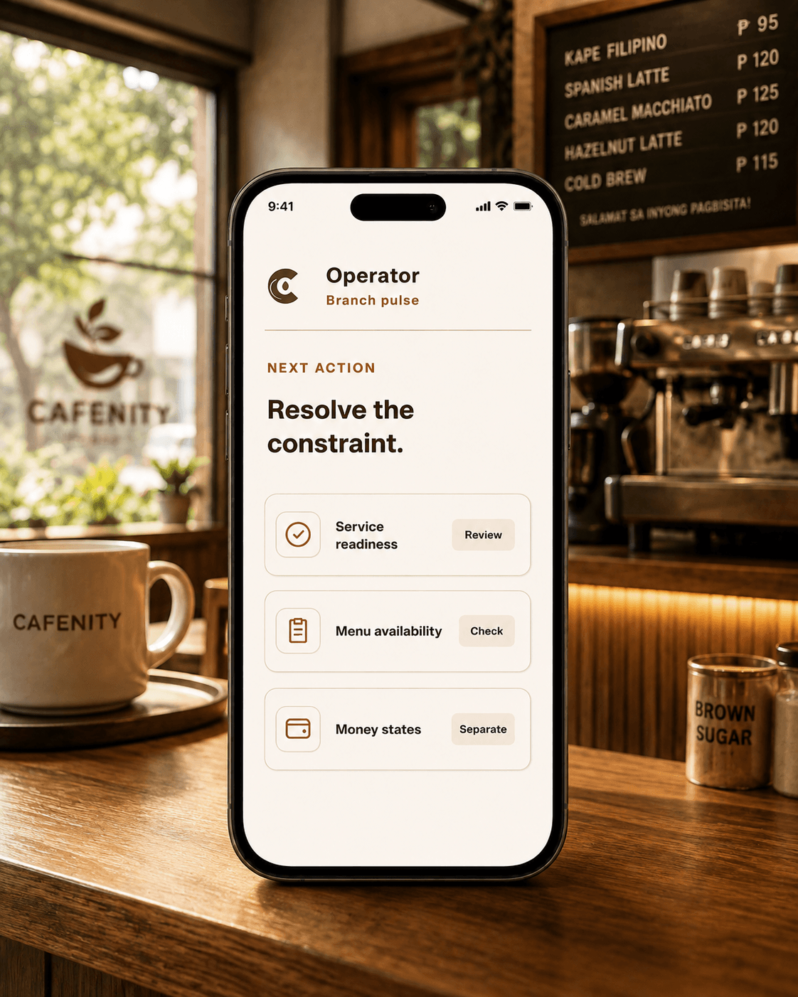 CAFENITY Operator Mobile