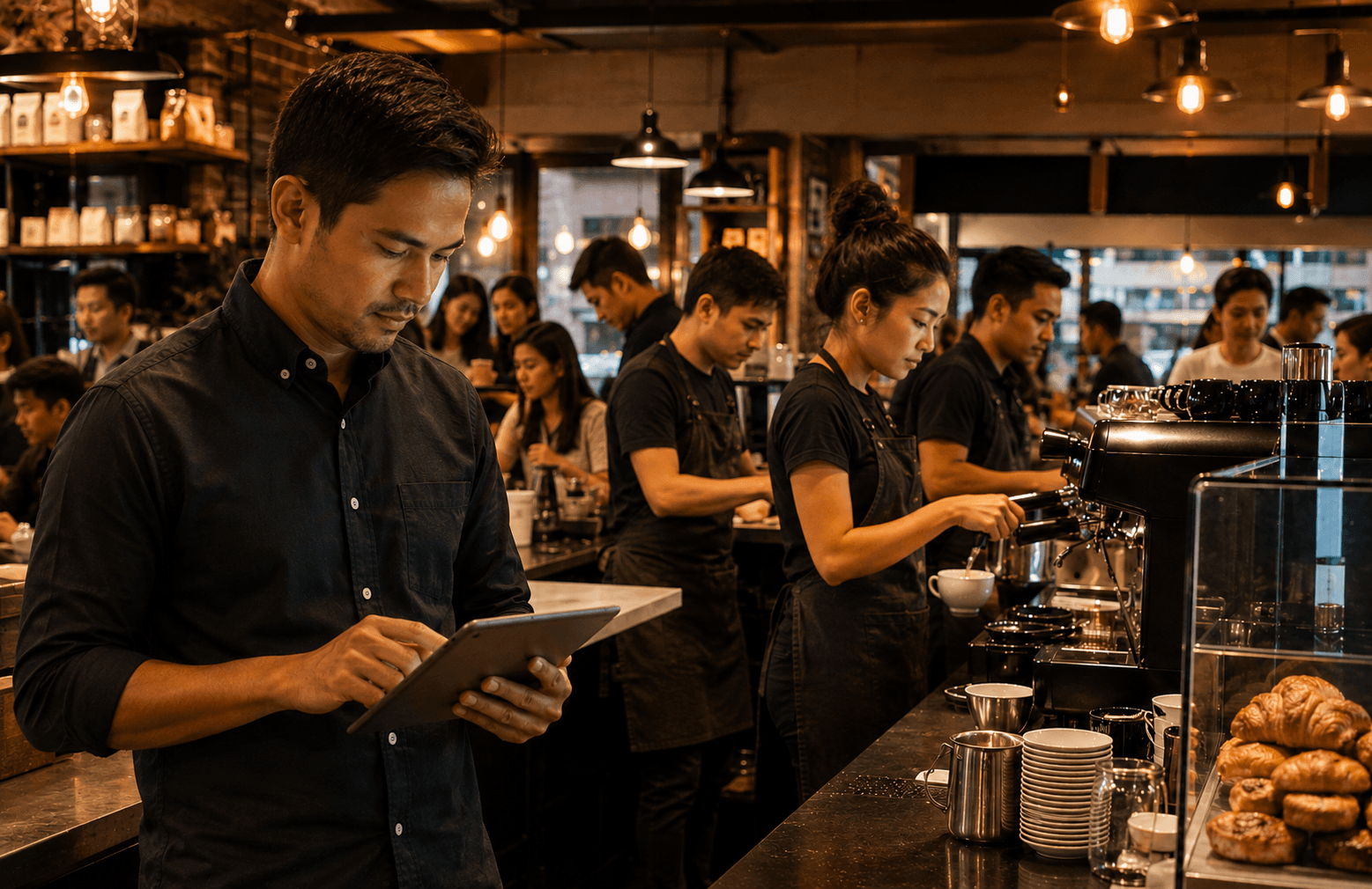 LAUNCH macro stage cafe operations