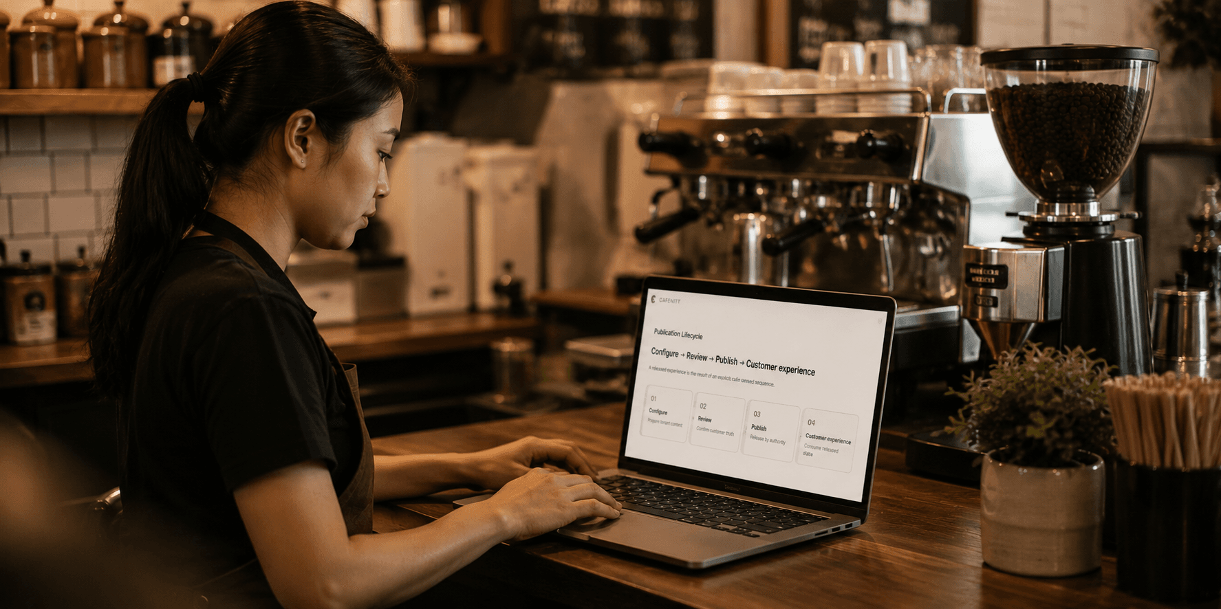 CAFENITY operator onboarding journey